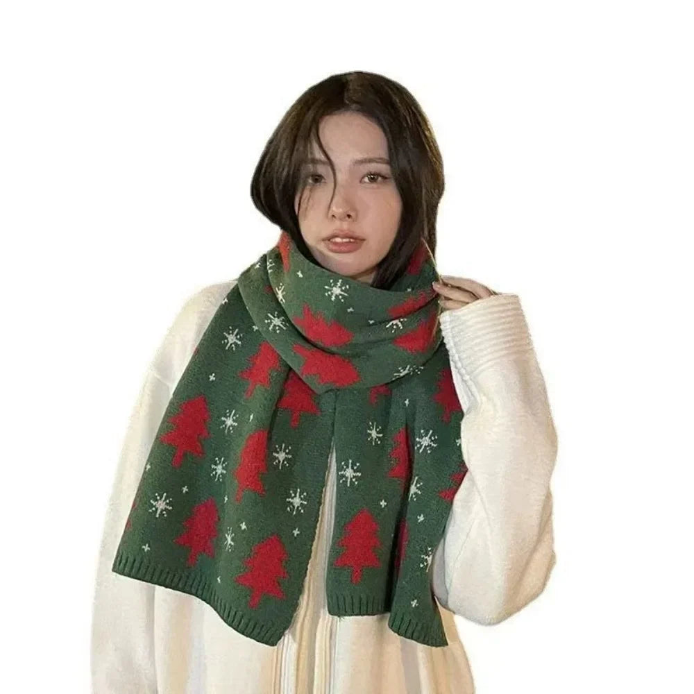 Damen Weihnachts-Strickschal | Winter