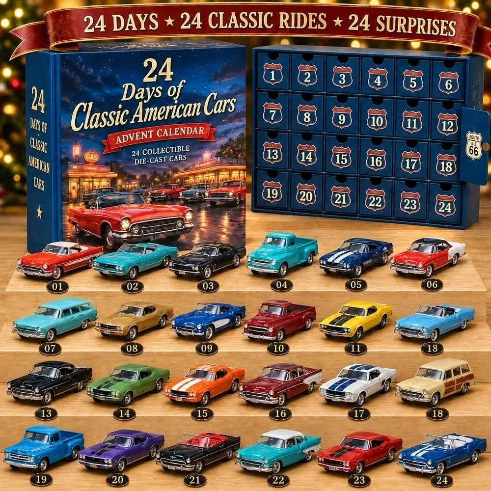 Fahrzeuge Adventskalender Mit Christbaumanhängern | Weihnachten