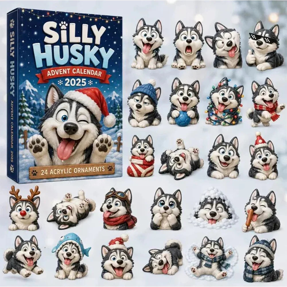 Hunde Adventskalender Mit Weihnachtsschmuck | Weihnachten