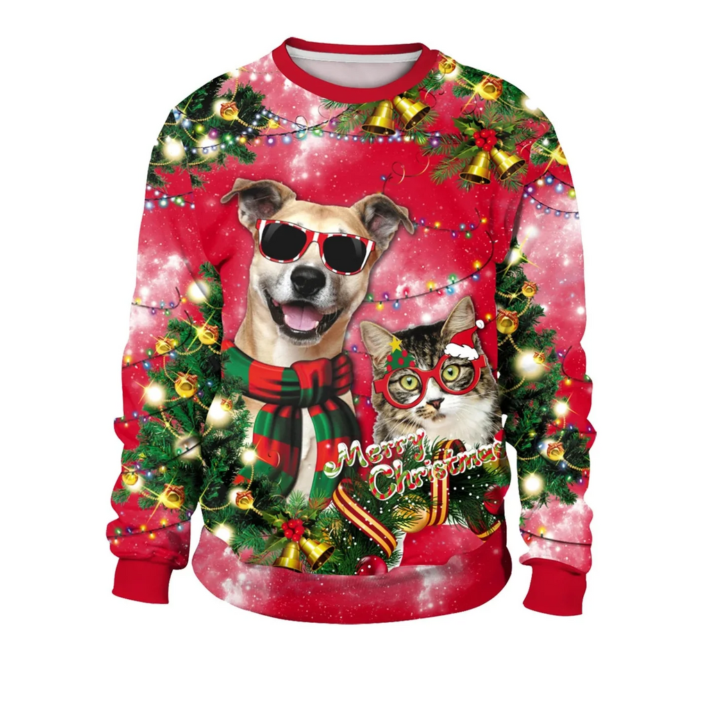 Herren Pullover Strick Gerippter Weihnachts | Winter