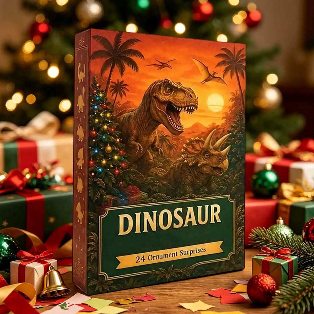 Dinosaurier Adventskalender Mit Deko-Anhängern | Weihnachten