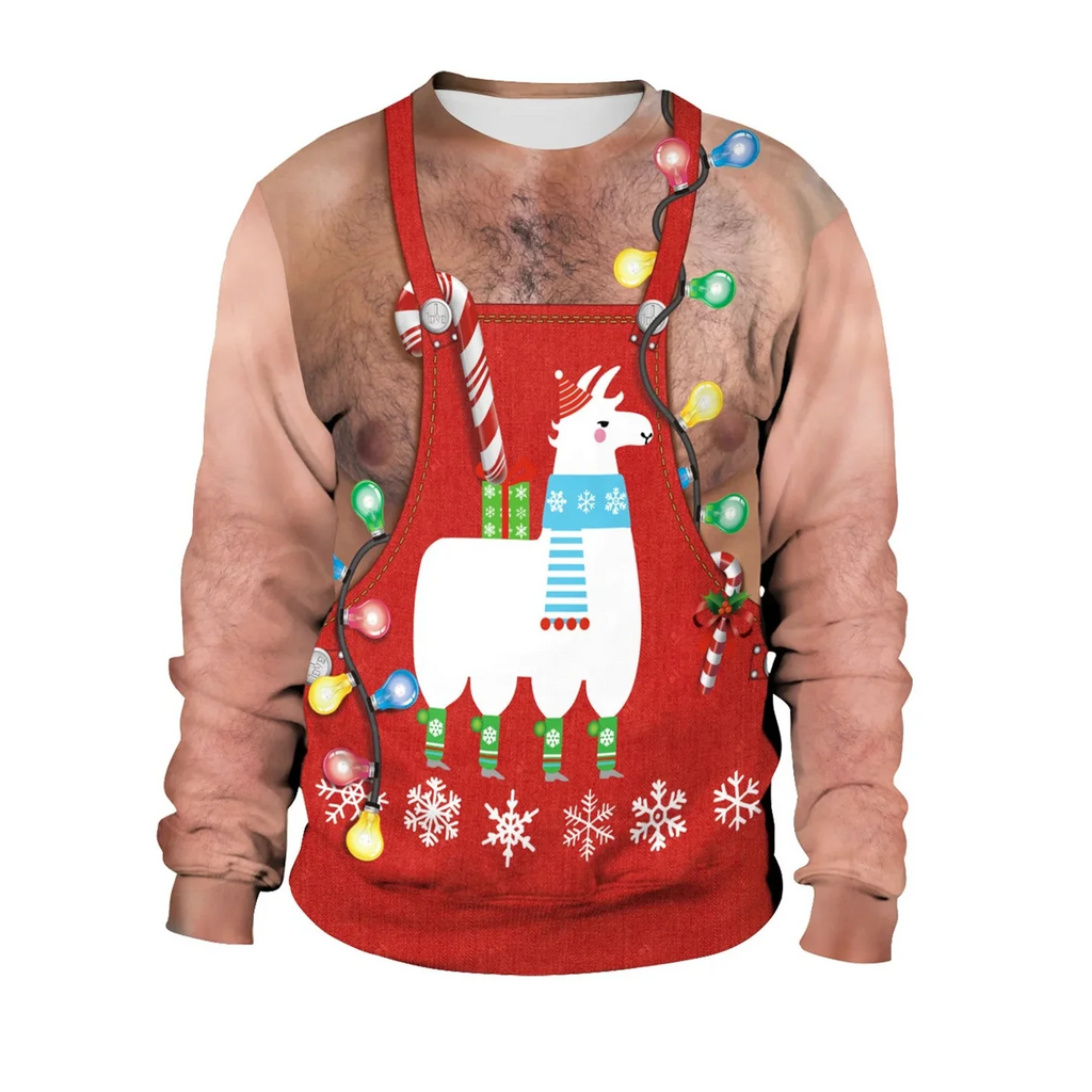 Herren Pullover Strick Gerippter Weihnachts | Winter
