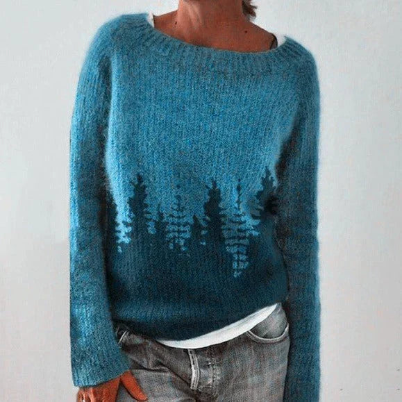 Damen Pullover Norweger Winter Langarm | Strick