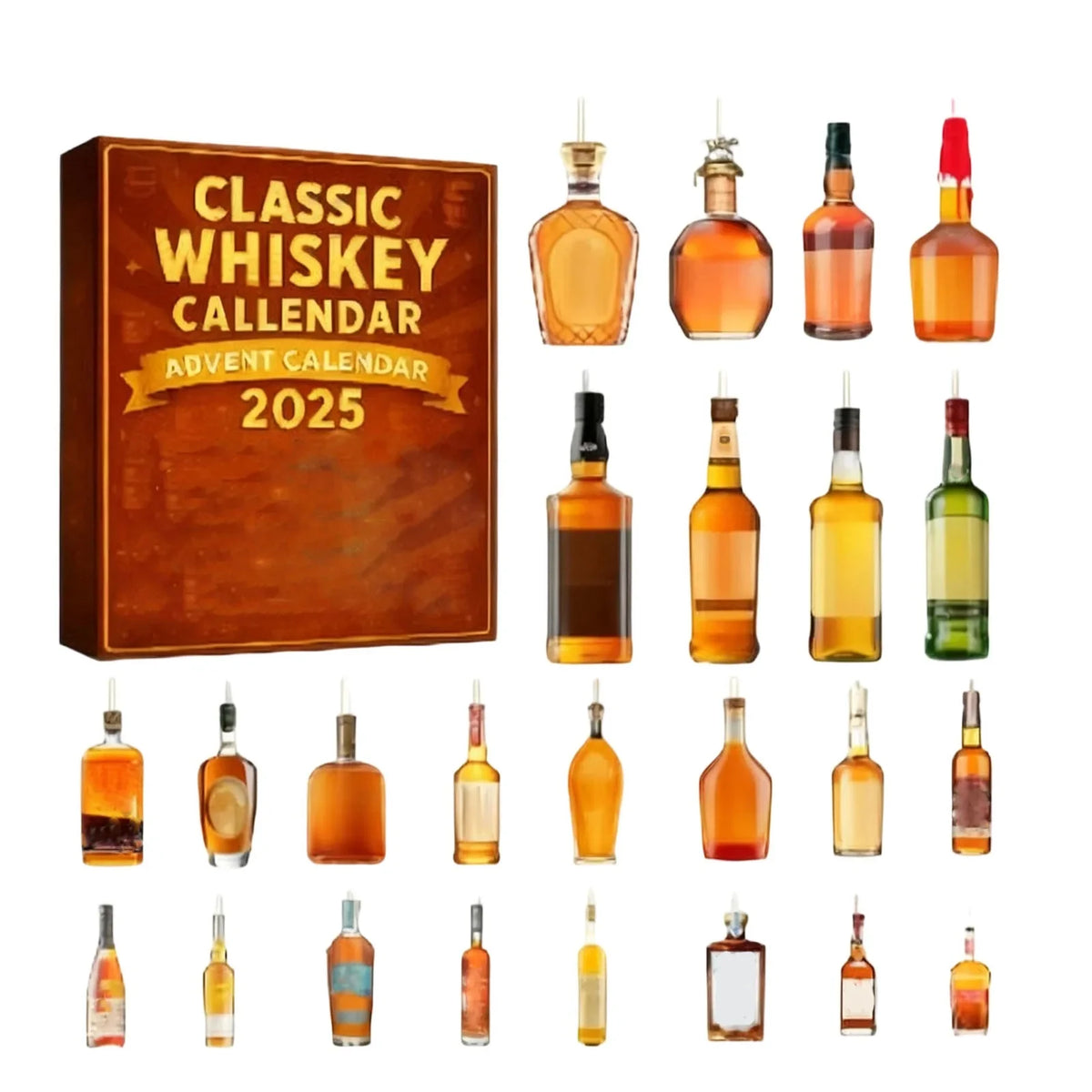Adventskalender Mit Whisky Baumanhängern | Weihnachten