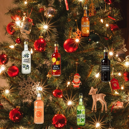 Adventskalender Mit Cocktailflaschen Motiven | Weihnachten