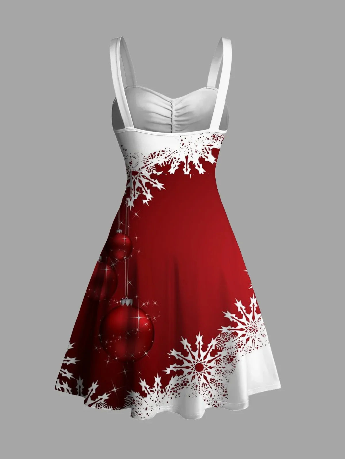 Damen Kleid Mini Ärmelloses Weihnachts | Winter