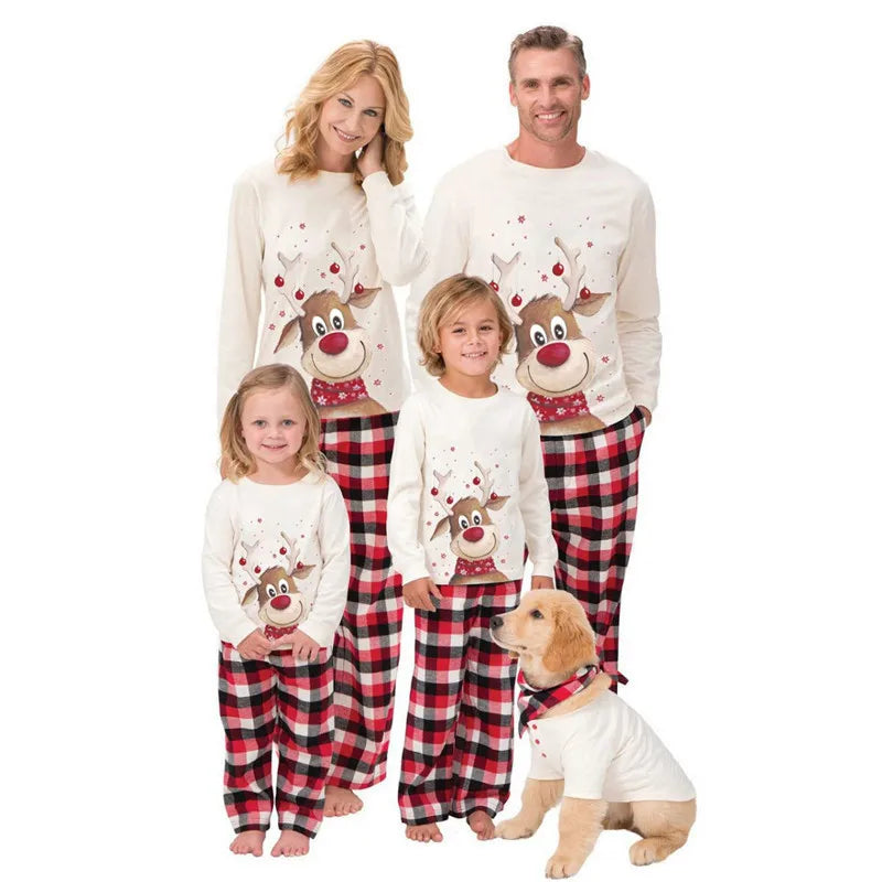 Bedruckte Familien-Weihnachtspyjamas Im Set | Winter