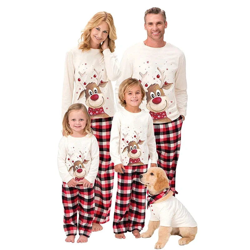 Bedruckte Familien-Weihnachtspyjamas Im Set | Winter