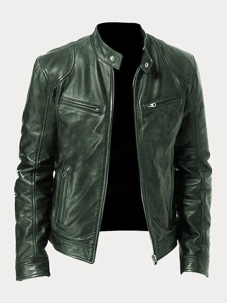 Herren Jacke Motorrad Winter Reissverschluss | Vintage