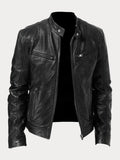 Herren Jacke Motorrad Winter Reissverschluss | Vintage