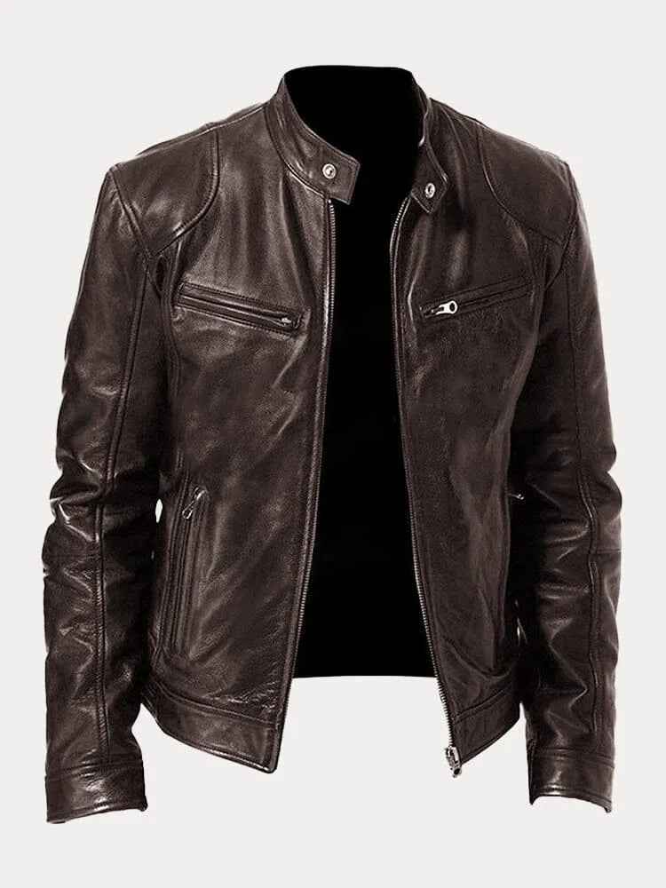Herren Jacke Motorrad Winter Reissverschluss | Vintage