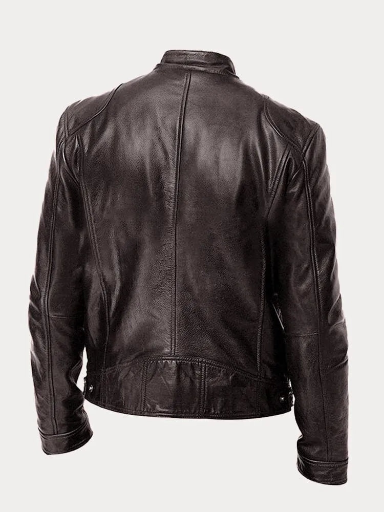 Herren Jacke Motorrad Winter Reissverschluss | Vintage