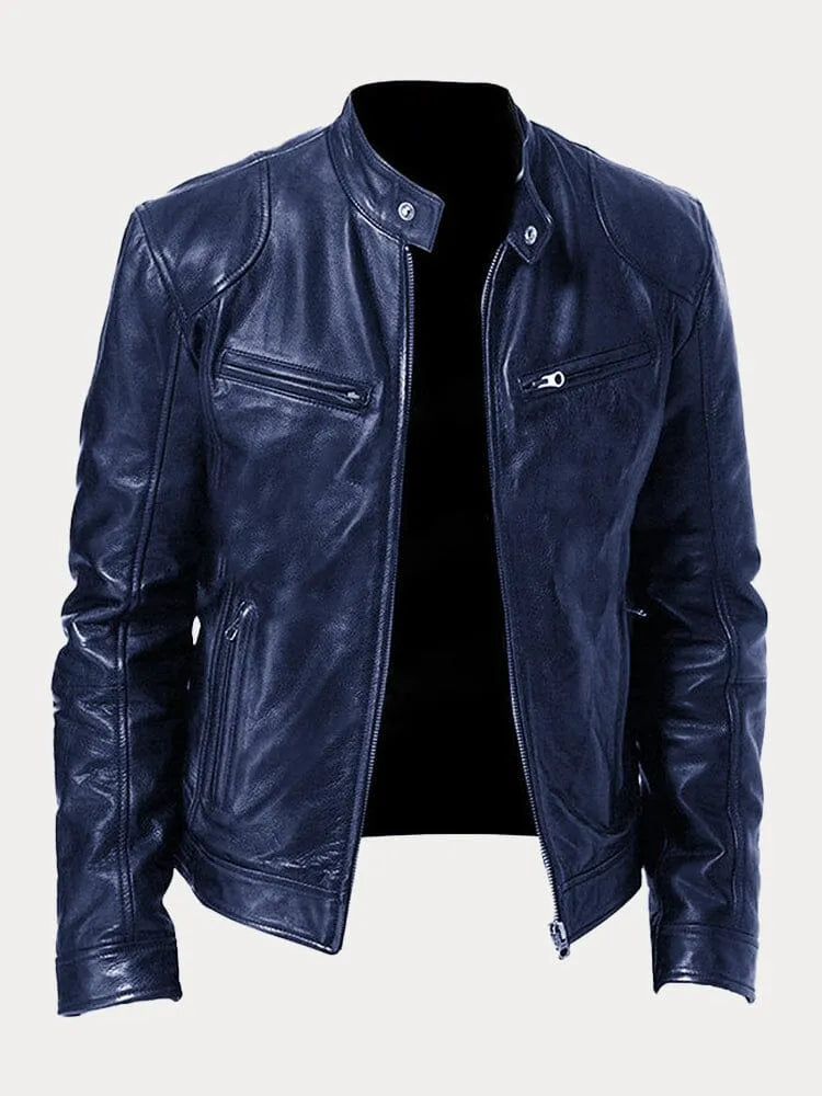 Herren Jacke Motorrad Winter Reissverschluss | Vintage