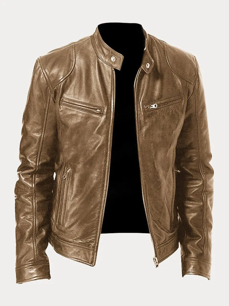 Herren Jacke Motorrad Winter Reissverschluss | Vintage