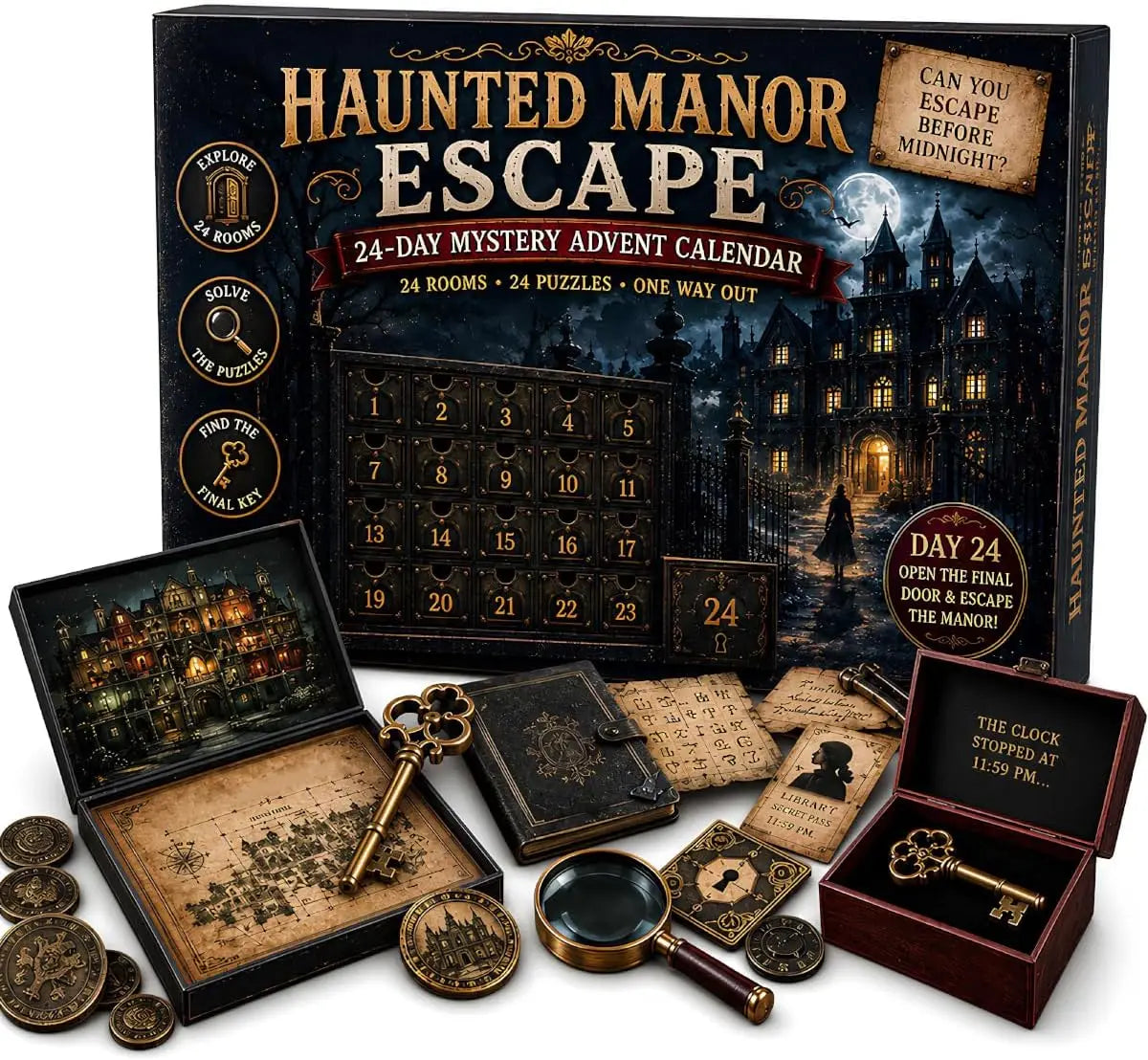 Mystery Rätsel Adventskalender Mit Escape Room Herausforderungen | Weihnachten