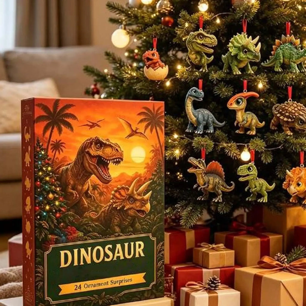 Dinosaurier Adventskalender Mit Deko-Anhängern | Weihnachten