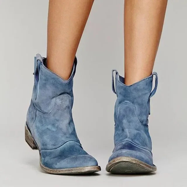 Damen Stiefel Cowboy Vintage Absatz | Winter