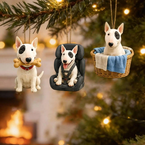 Bullterrier Adventskalender Mit Hunde Anhängern | Weihnachten