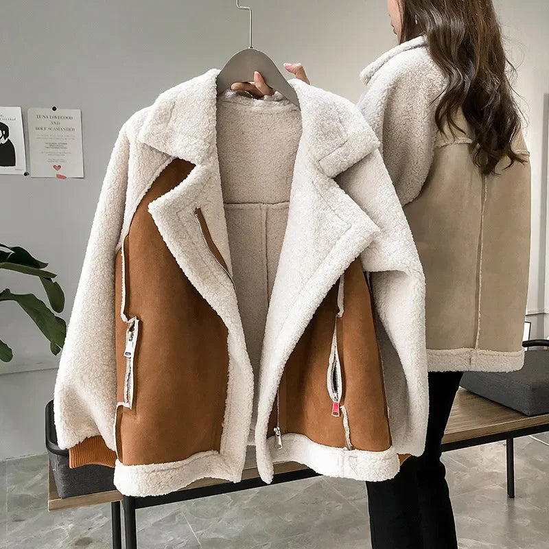 Damen Jacke Winter Mit Kragen | Reissverschluss