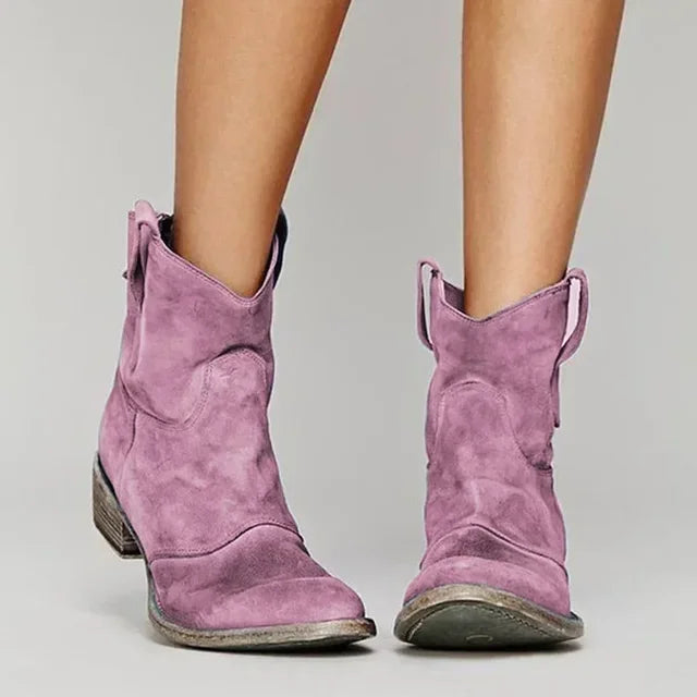 Damen Stiefel Cowboy Vintage Absatz | Winter
