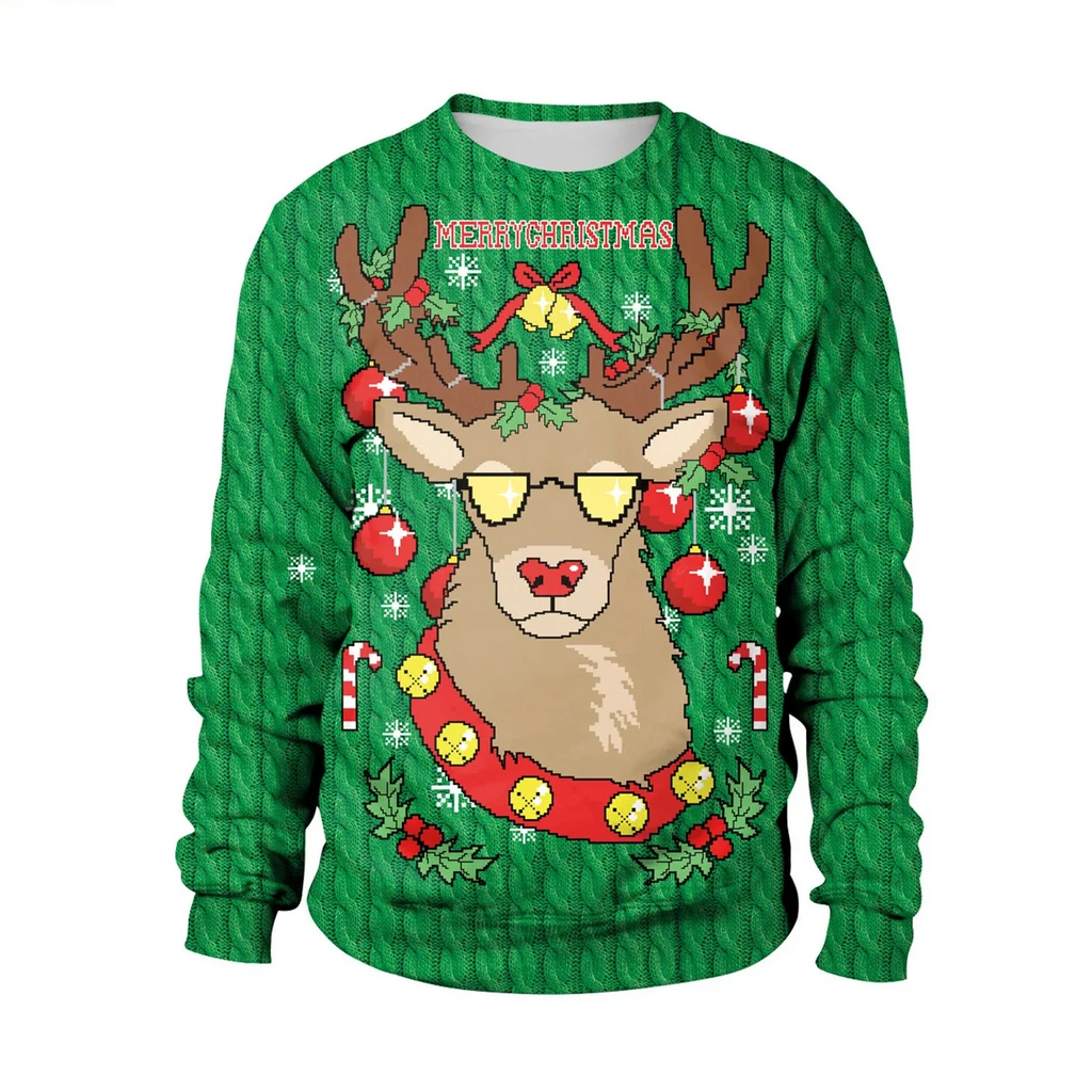 Herren Pullover Strick Gerippter Weihnachts | Winter