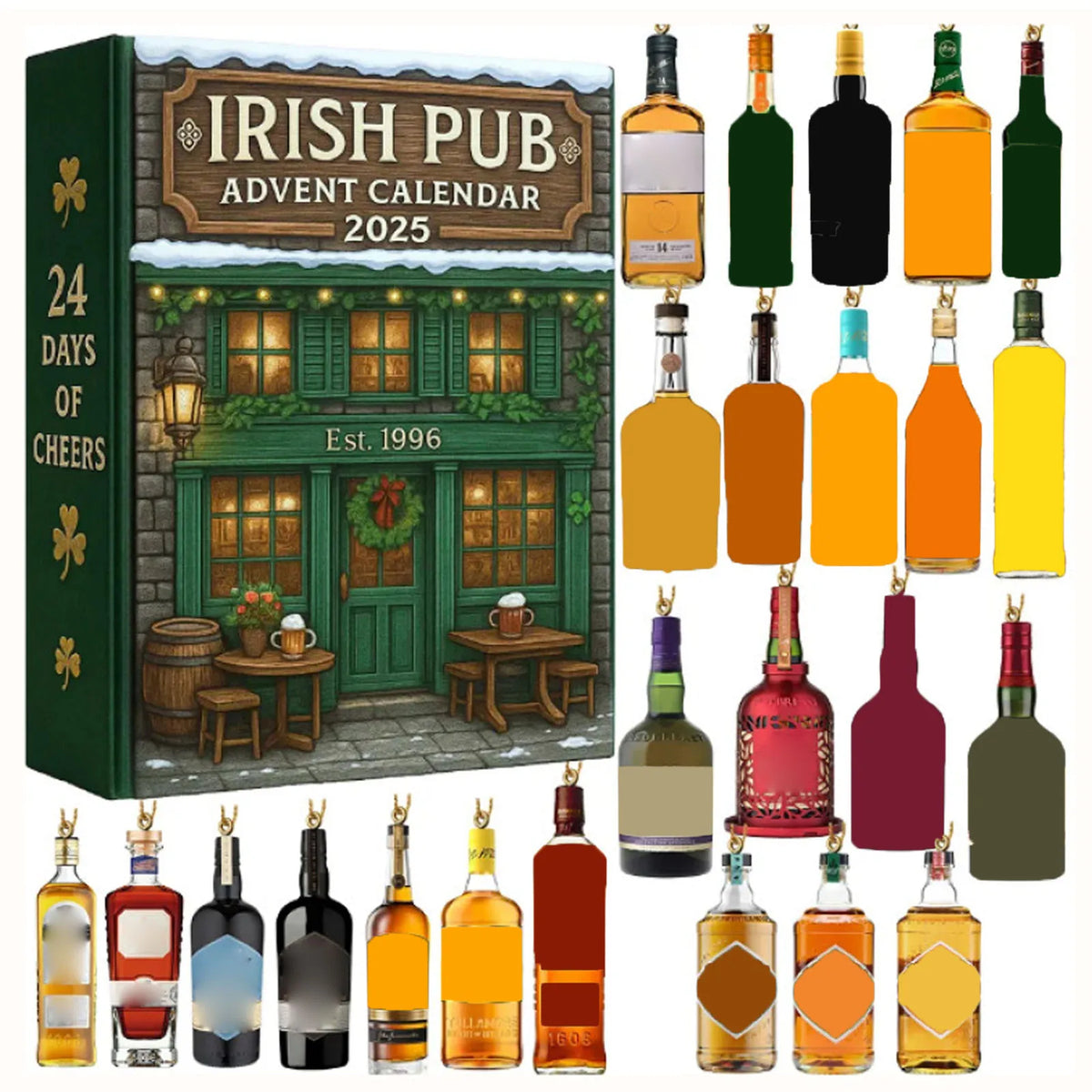 Adventskalender Mit Whisky Baumanhängern | Weihnachten