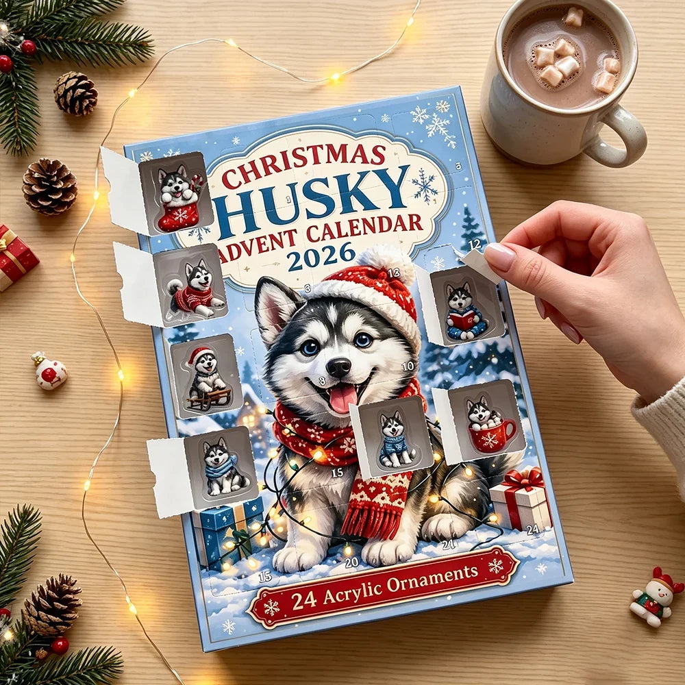 Hunde Adventskalender Mit Weihnachtsschmuck | Weihnachten