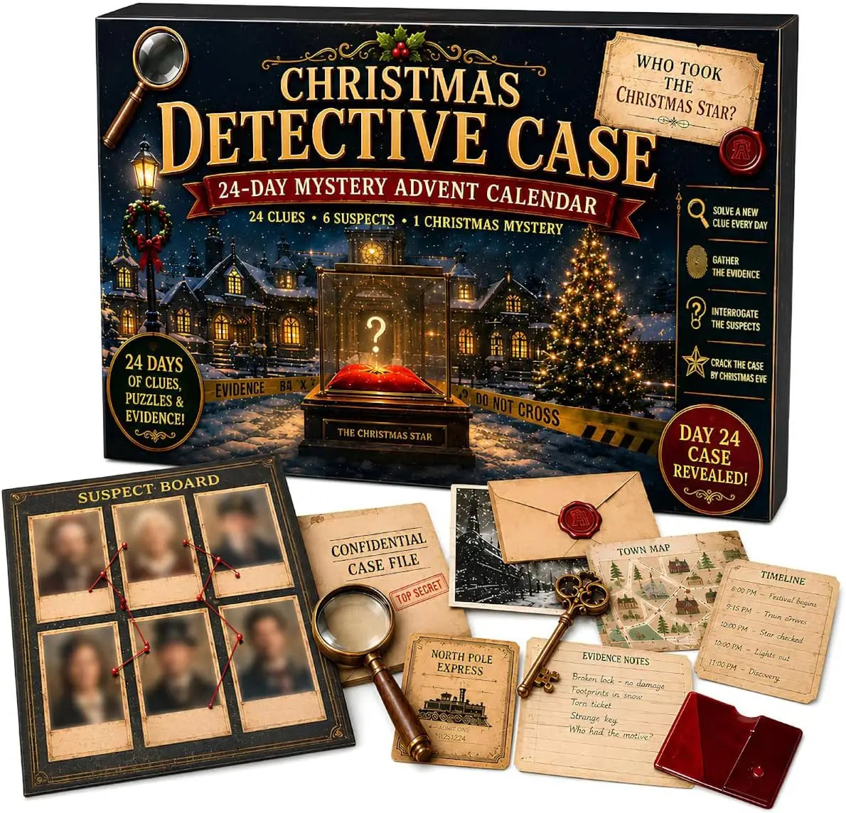 Mystery Rätsel Adventskalender Mit Escape Room Herausforderungen | Weihnachten