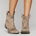 Damen Stiefel Cowboy Vintage Absatz | Winter