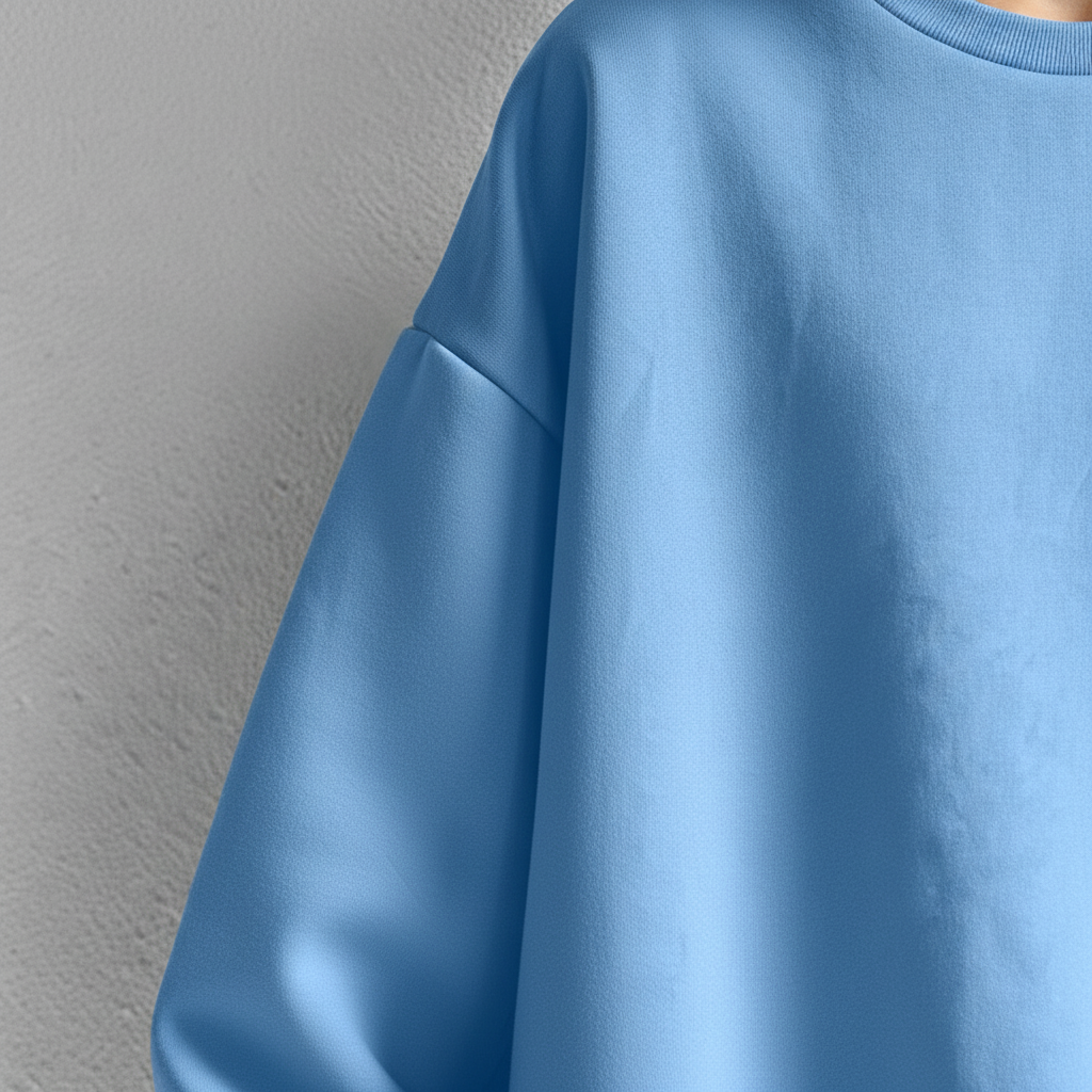 Damen Oversized Sweatshirt mit Rundhalsausschnitt | Überschnittene Schultern