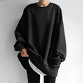 Damen Oversized Sweatshirt mit Rundhalsausschnitt | Überschnittene Schultern