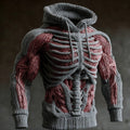 Herren Hoodie Strick Langarm Halloween | Winter