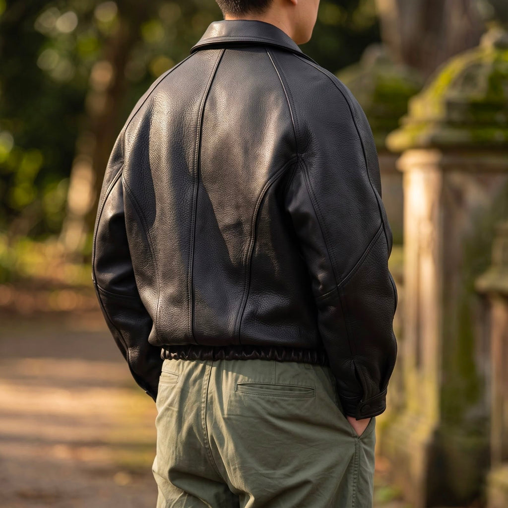Herren Jacke Schwarze Winter Mit Reissverschluss | Kragen