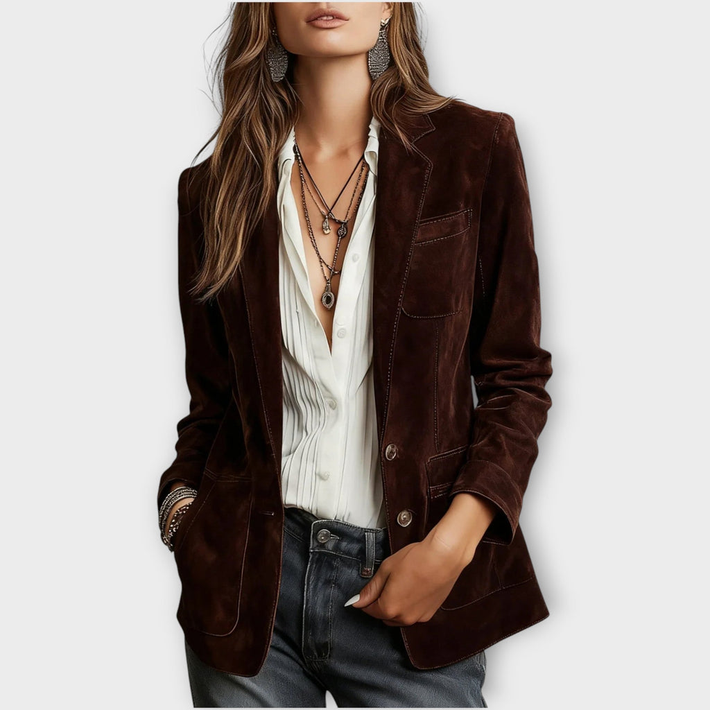 Damen Blazer Vintage Mit Reverskragen | Winter