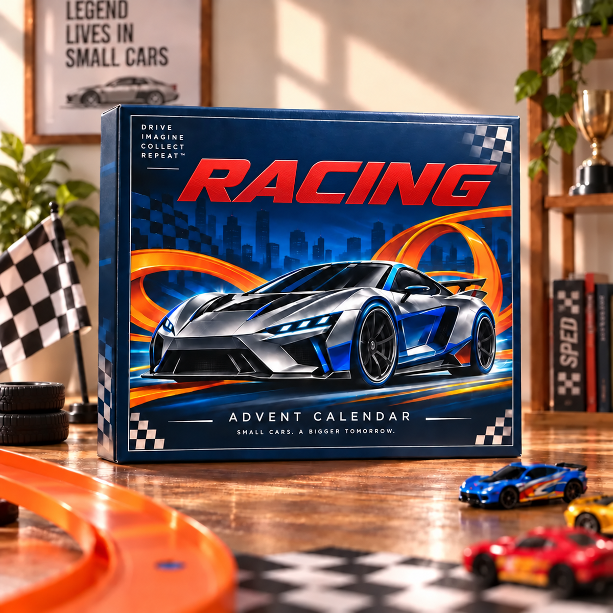 Rennwagen Adventskalender Mit Miniaturautos | Weihnachten