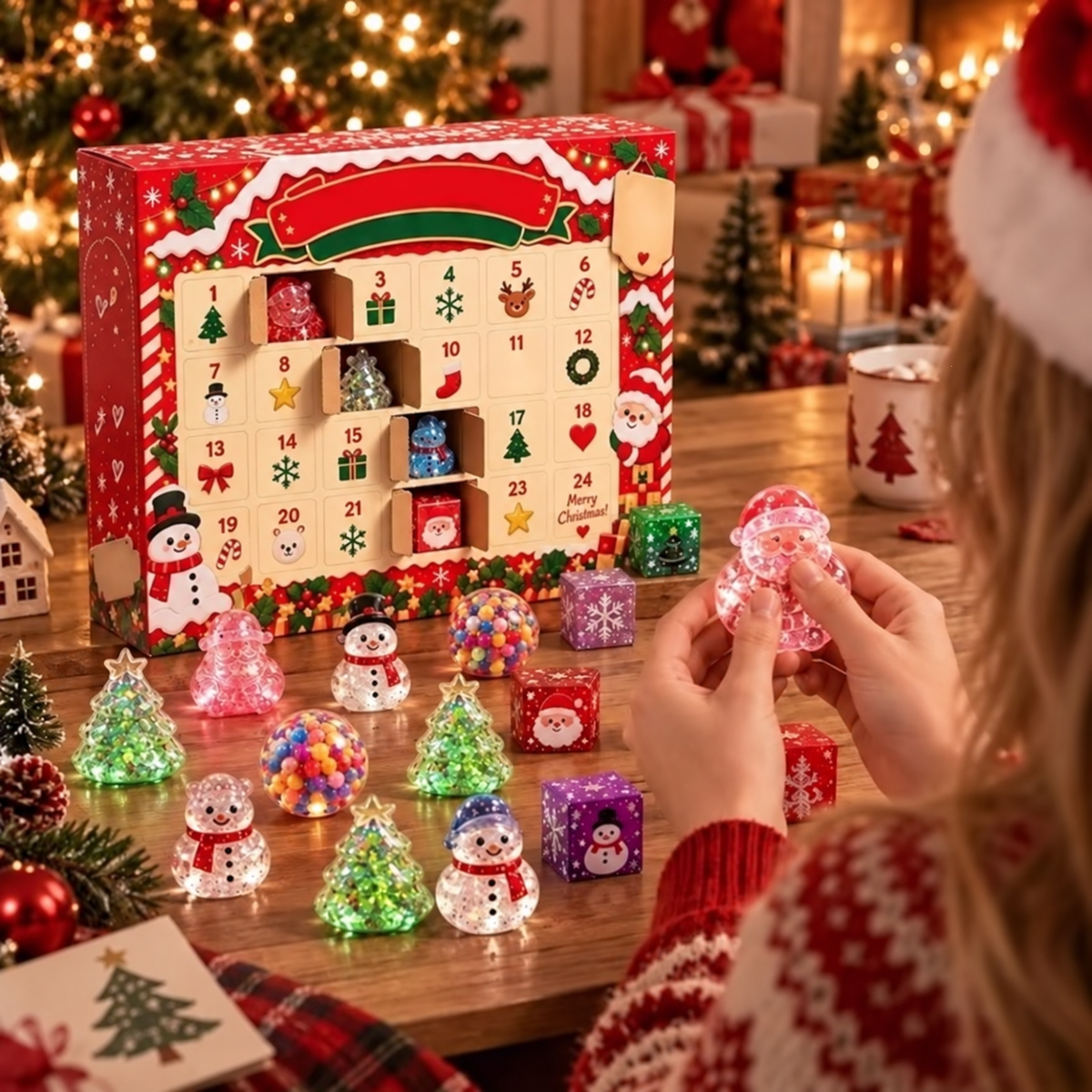 Mochi Squishy Spielzeug Adventskalender | Weihnachten