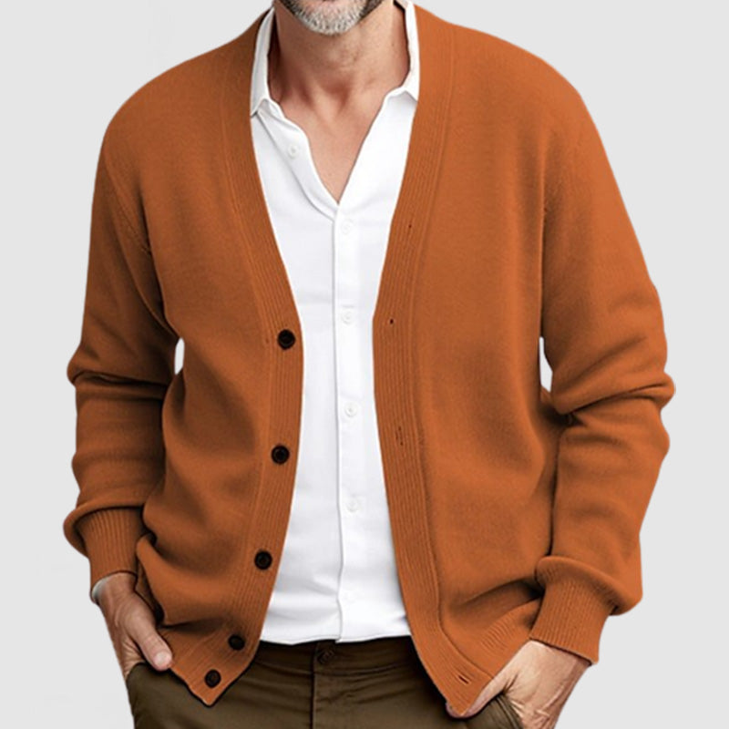 Herren Pullover Strick Winter Mit V-ausschnitt | Gerippter