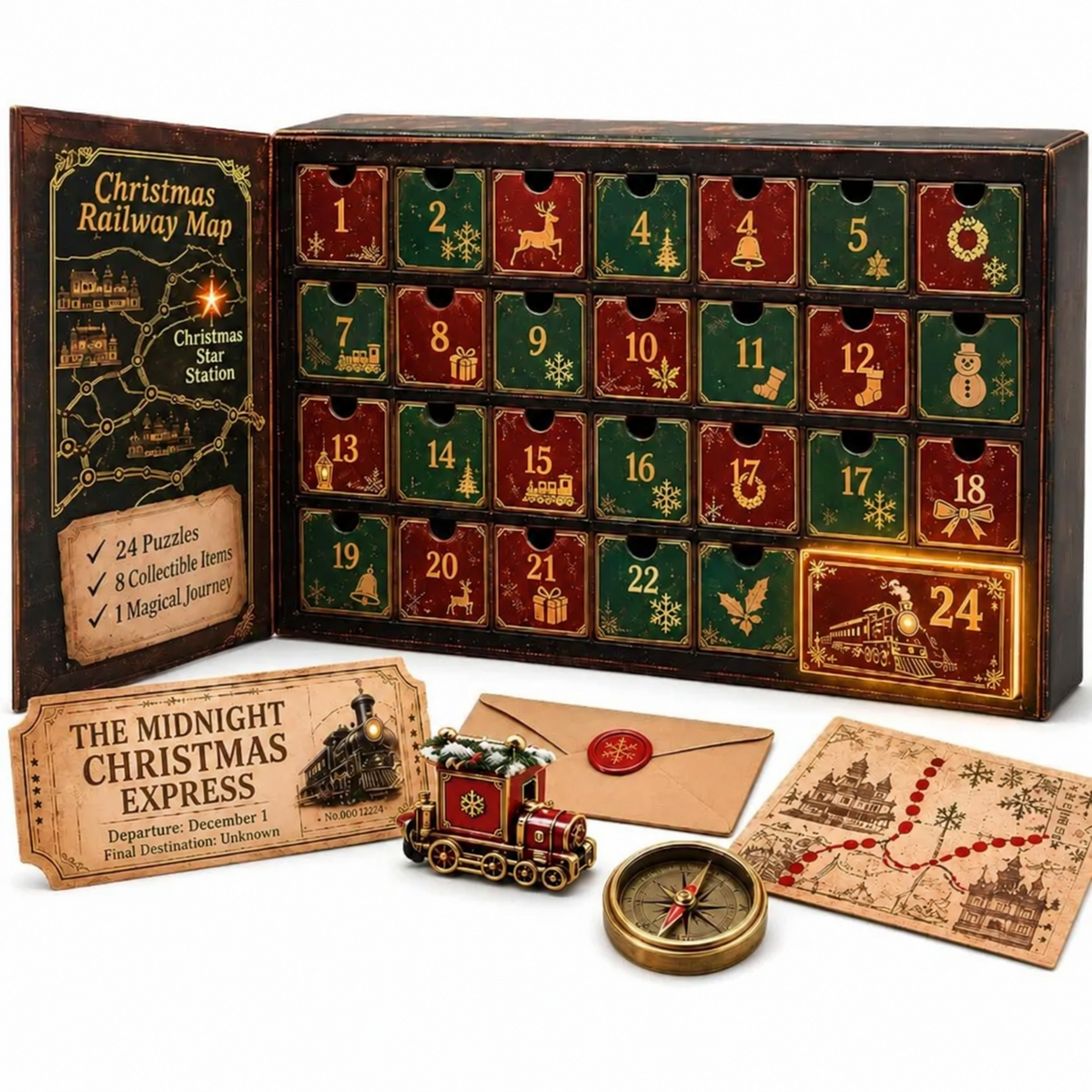 Mystery Rätsel Adventskalender Mit Escape Room Herausforderungen | Weihnachten