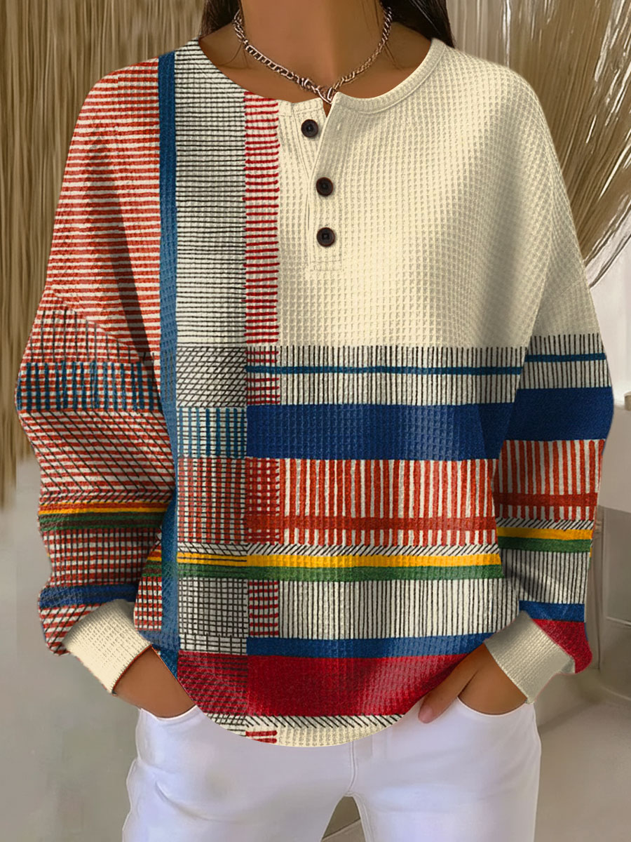 Damen Pullover Strick Gerippter Winter | Mit Rundhalsausschnitt
