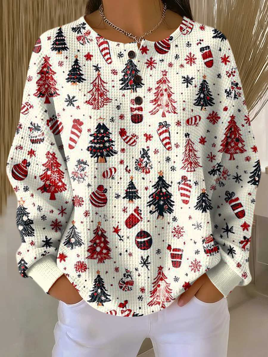 Damen Pullover Strick Gerippter Winter | Mit Rundhalsausschnitt