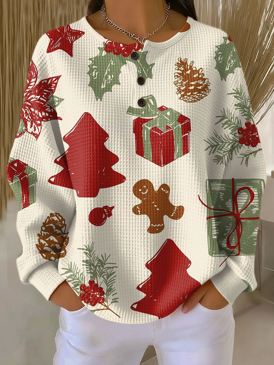 Damen Pullover Strick Gerippter Winter | Mit Rundhalsausschnitt