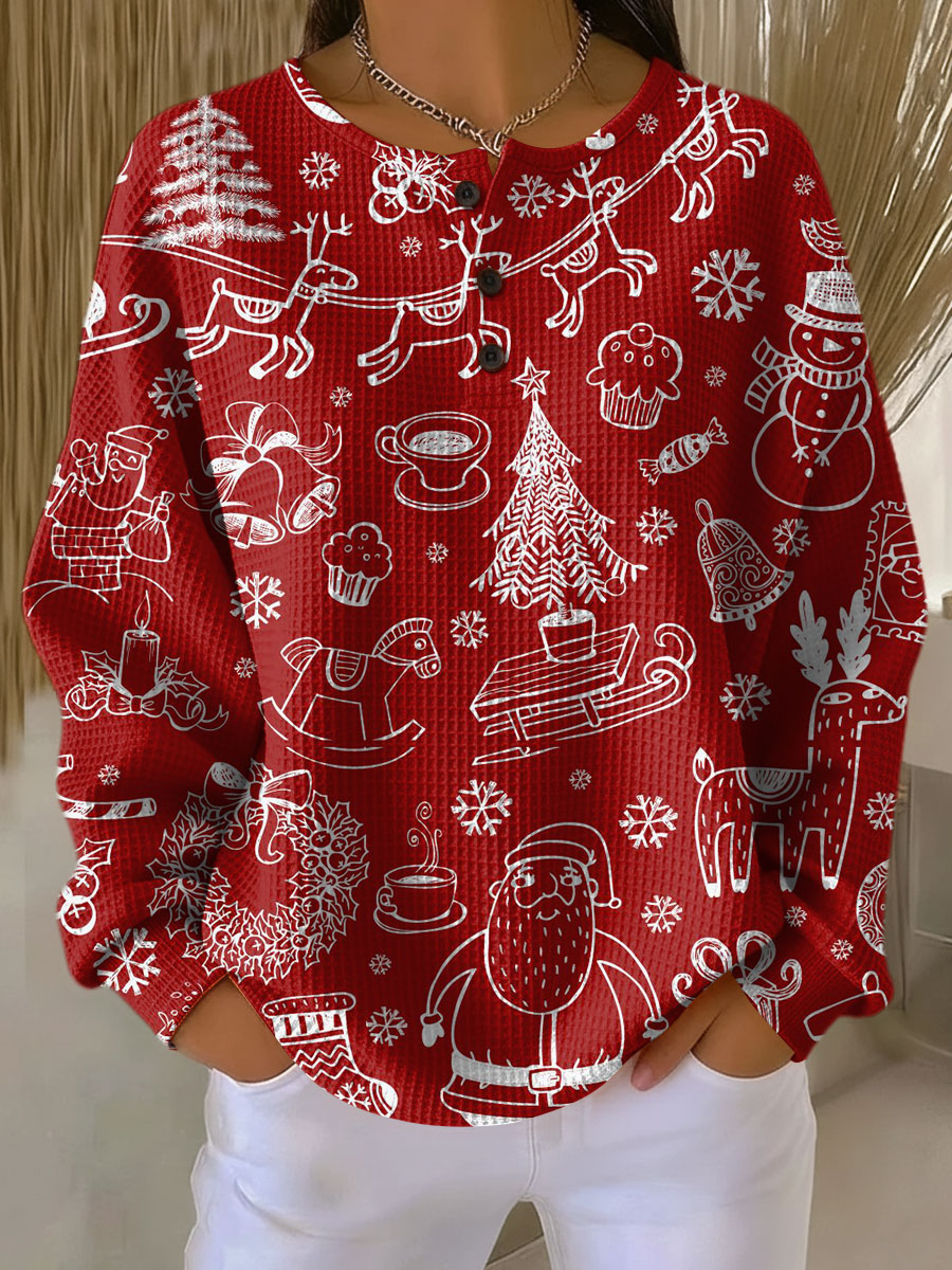 Damen Pullover Strick Gerippter Winter | Mit Rundhalsausschnitt