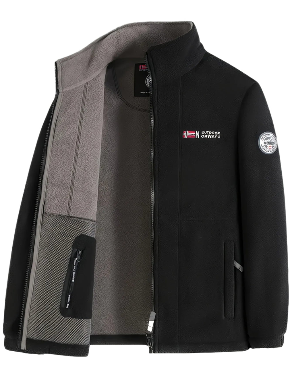 Herren Jacke Warm Stehkragen Reissverschluss | Winter