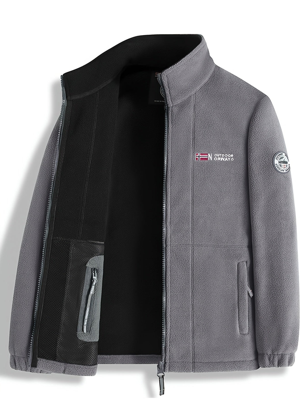 Herren Jacke Warm Stehkragen Reissverschluss | Winter