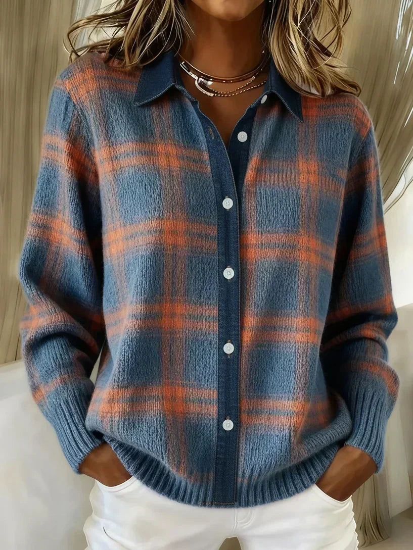 Damen Strickjacke Zuknöpfen Kragen Winter | Strick