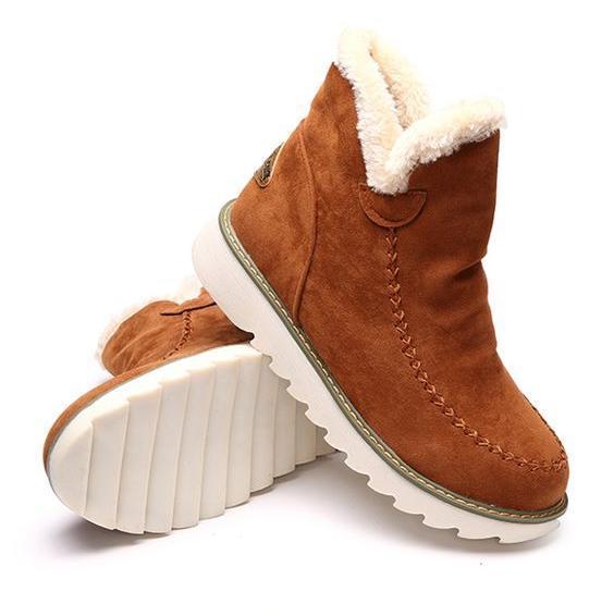 Damen Winter Plateau Ankle Stilefe | Zum Hineinschlüpfen