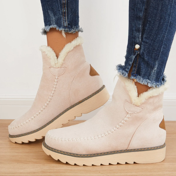 Damen Winter Plateau Ankle Stilefe | Zum Hineinschlüpfen