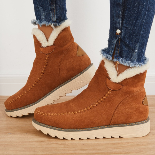 Damen Winter Plateau Ankle Stilefe | Zum Hineinschlüpfen