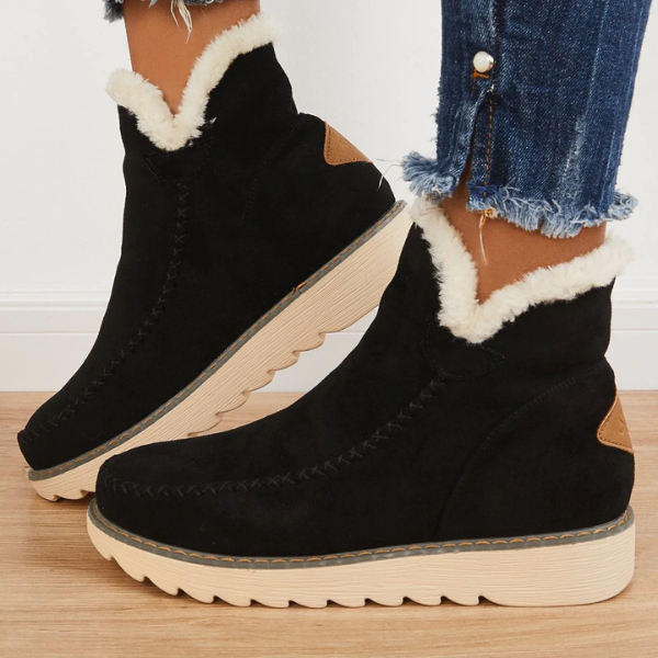 Damen Winter Plateau Ankle Stilefe | Zum Hineinschlüpfen