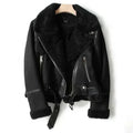 Damen Jacke Motorrad Winter Vintage | Reissverschluss